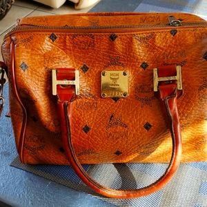 MCM vintage handbag, wallet & snap close clutch wallet